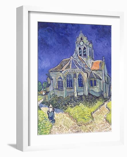 The Church at Auvers-Sur-Oise, 1890-Vincent van Gogh-Framed Giclee Print