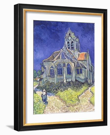 The Church at Auvers-Sur-Oise, 1890-Vincent van Gogh-Framed Giclee Print