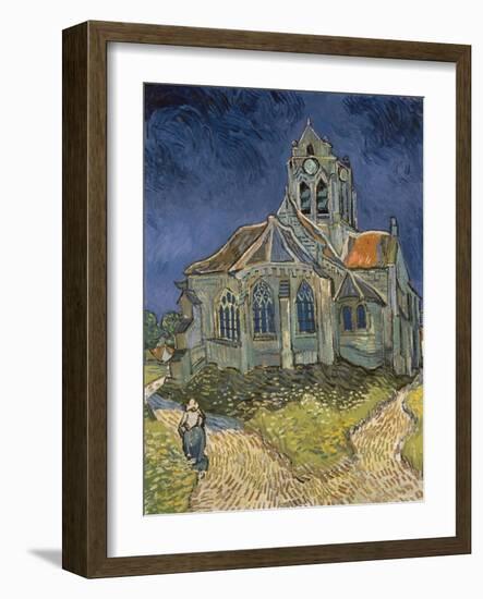 The Church at Auvers-Sur-Oise, 1890-Vincent van Gogh-Framed Giclee Print