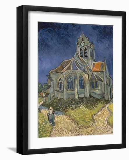 The Church at Auvers-Sur-Oise, 1890-Vincent van Gogh-Framed Giclee Print