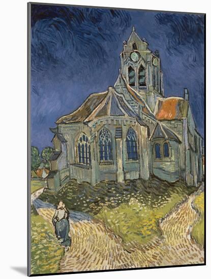 The Church at Auvers-Sur-Oise, 1890-Vincent van Gogh-Mounted Giclee Print