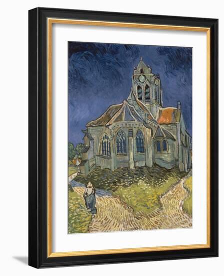 The Church at Auvers-Sur-Oise, 1890-Vincent van Gogh-Framed Giclee Print