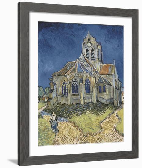 The Church at Auvers-Vincent van Gogh-Framed Art Print