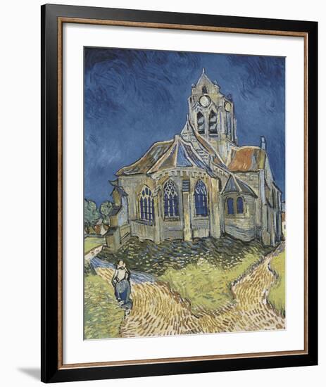 The Church at Auvers-Vincent van Gogh-Framed Art Print