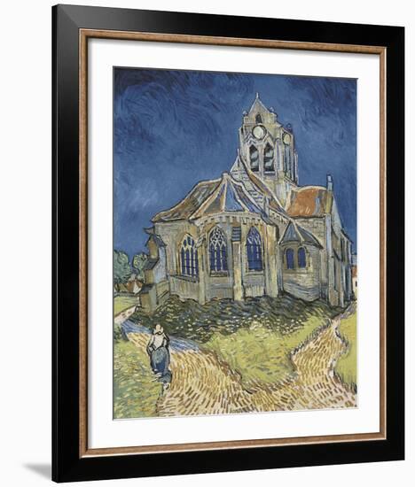 The Church at Auvers-Vincent van Gogh-Framed Art Print