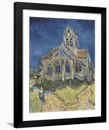 The Church at Auvers-Vincent van Gogh-Framed Art Print