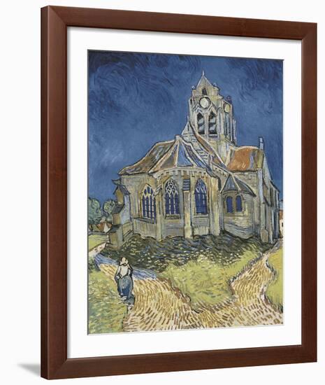 The Church at Auvers-Vincent van Gogh-Framed Art Print