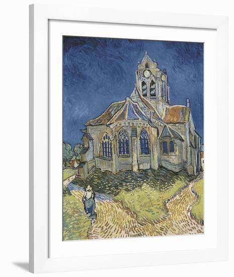 The Church at Auvers-Vincent van Gogh-Framed Art Print