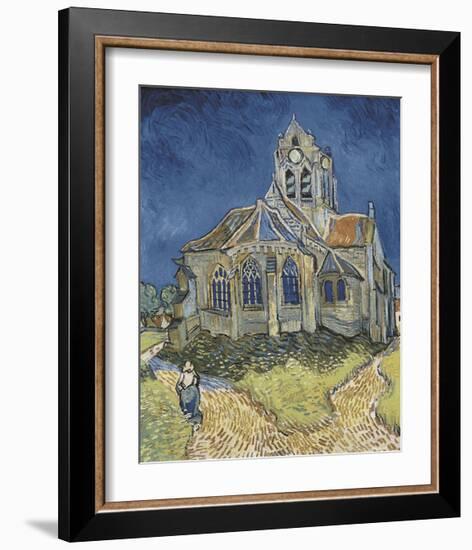 The Church at Auvers-Vincent van Gogh-Framed Giclee Print