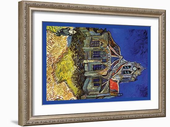 The Church at Auvers-Vincent van Gogh-Framed Art Print