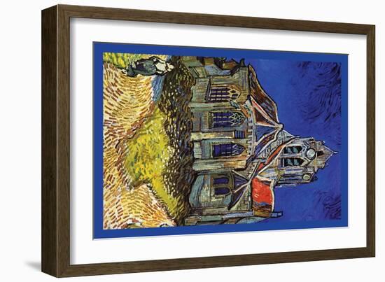 The Church at Auvers-Vincent van Gogh-Framed Art Print