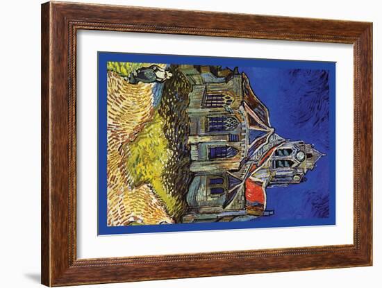 The Church at Auvers-Vincent van Gogh-Framed Art Print