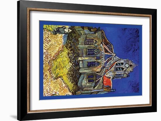 The Church at Auvers-Vincent van Gogh-Framed Art Print