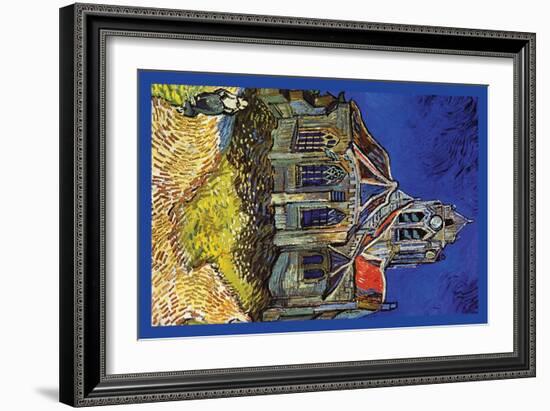 The Church at Auvers-Vincent van Gogh-Framed Art Print