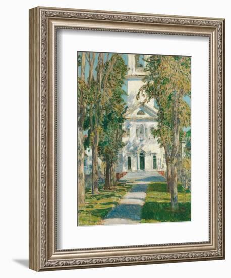 The Church at Gloucester, 1918-Childe Hassam-Framed Giclee Print