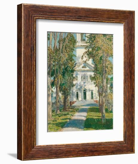 The Church at Gloucester, 1918-Childe Hassam-Framed Giclee Print