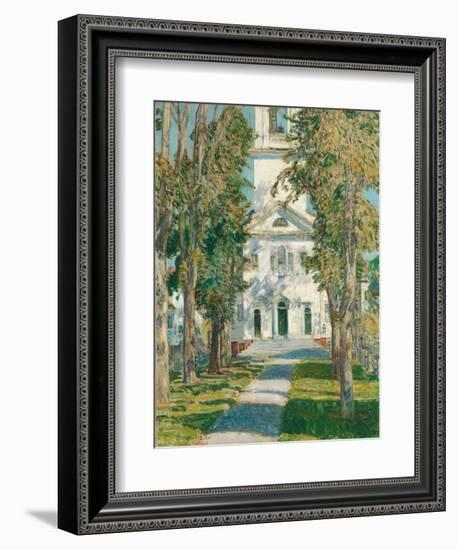 The Church at Gloucester, 1918-Childe Hassam-Framed Giclee Print