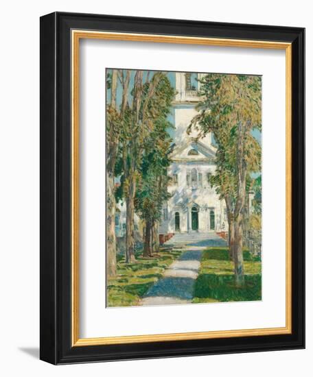 The Church at Gloucester, 1918-Childe Hassam-Framed Giclee Print