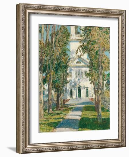 The Church at Gloucester, 1918-Childe Hassam-Framed Giclee Print