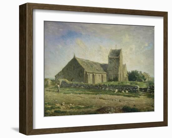 The Church at Gréville, 1871/1874-Jean-François Millet-Framed Giclee Print