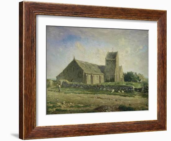 The Church at Gréville, 1871/1874-Jean-François Millet-Framed Giclee Print