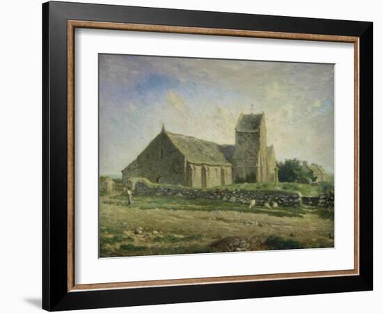 The Church at Gréville, 1871/1874-Jean-François Millet-Framed Giclee Print