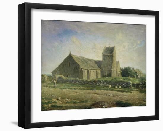 The Church at Gréville, 1871/1874-Jean-François Millet-Framed Giclee Print