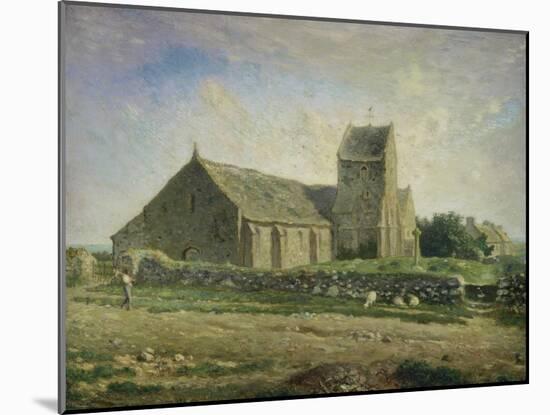 The Church at Gréville, 1871/1874-Jean-François Millet-Mounted Giclee Print