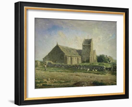 The Church at Gréville, 1871/1874-Jean-François Millet-Framed Giclee Print