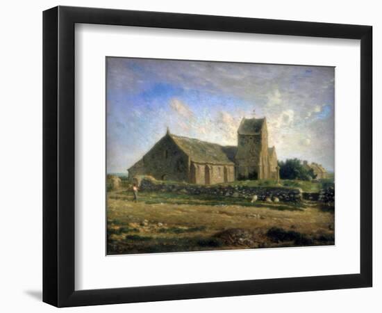 The Church at Greville, C1871-1874-Jean Francois Millet-Framed Giclee Print