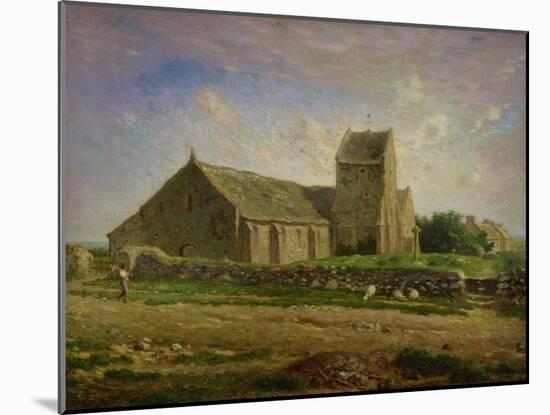 The Church at Greville, circa 1871-74-Jean-François Millet-Mounted Giclee Print