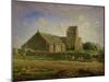 The Church at Greville, circa 1871-74-Jean-François Millet-Mounted Giclee Print