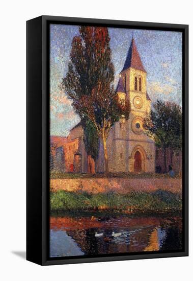 The Church at Labastide du Vert, L'Eglisede La Bastide du Vert-Henri Martin-Framed Premier Image Canvas