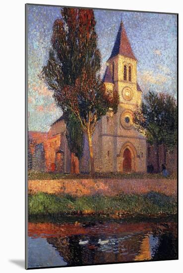 The Church at Labastide du Vert, L'Eglisede La Bastide du Vert-Henri Martin-Mounted Giclee Print