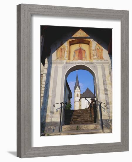 The Church at Maria Worth, Karnten, Austria-Walter Bibikow-Framed Photographic Print