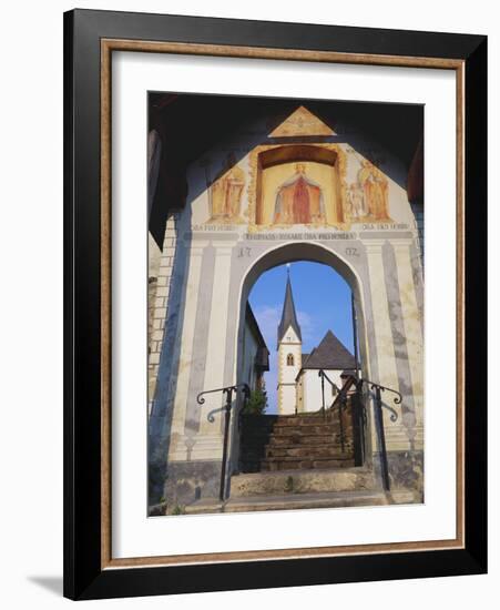 The Church at Maria Worth, Karnten, Austria-Walter Bibikow-Framed Photographic Print