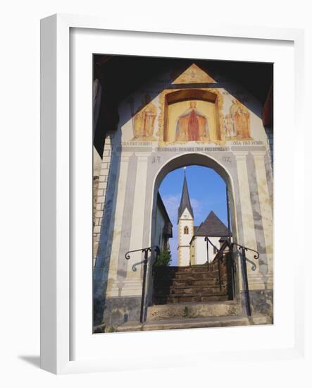 The Church at Maria Worth, Karnten, Austria-Walter Bibikow-Framed Photographic Print