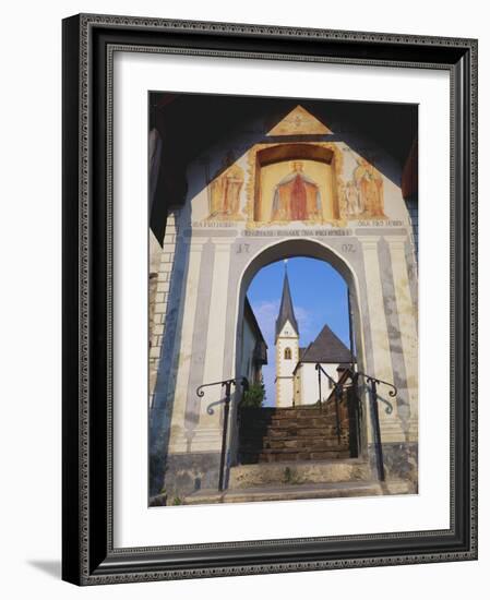 The Church at Maria Worth, Karnten, Austria-Walter Bibikow-Framed Photographic Print