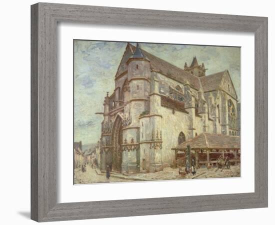 The Church at Moret, Frosty Weather, 1893-Alfred Victor Fournier-Framed Giclee Print