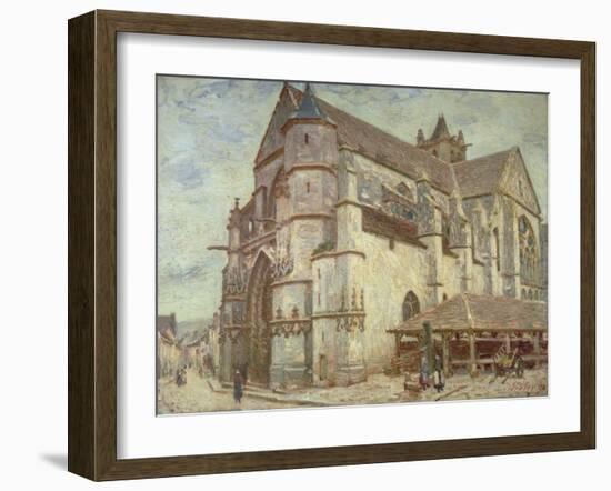 The Church at Moret, Frosty Weather, 1893-Alfred Victor Fournier-Framed Giclee Print