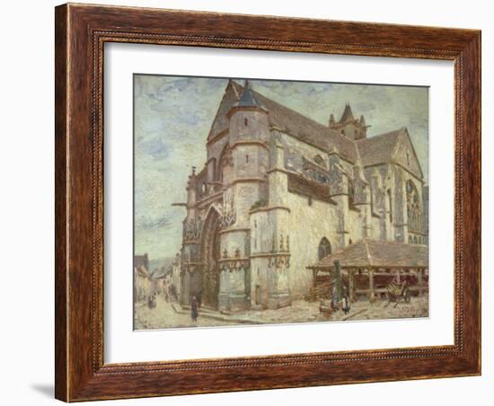 The Church at Moret, Frosty Weather, 1893-Alfred Victor Fournier-Framed Giclee Print