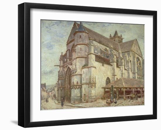 The Church at Moret, Frosty Weather, 1893-Alfred Victor Fournier-Framed Giclee Print