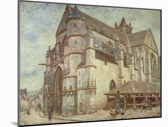 The Church at Moret, Frosty Weather, 1893-Alfred Victor Fournier-Mounted Giclee Print