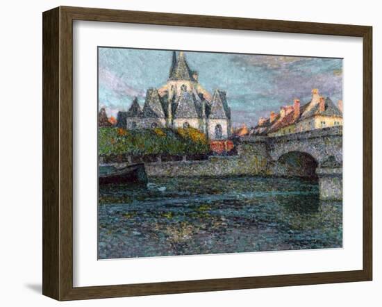 The Church at Nemours, France, 1919-Henri Eugene Augustin Le Sidaner-Framed Giclee Print