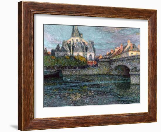 The Church at Nemours, France, 1919-Henri Eugene Augustin Le Sidaner-Framed Giclee Print