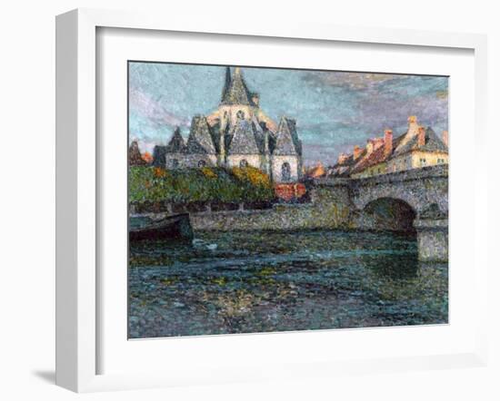 The Church at Nemours, France, 1919-Henri Eugene Augustin Le Sidaner-Framed Giclee Print