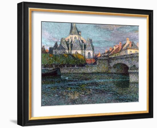 The Church at Nemours, France, 1919-Henri Eugene Augustin Le Sidaner-Framed Giclee Print