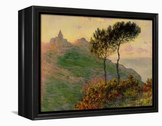 The Church at Varengeville, Against the Sunlight, 1882-Claude Monet-Framed Premier Image Canvas