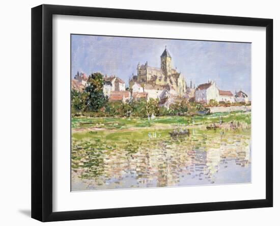 The Church at Vetheuil, 1880-Claude Monet-Framed Giclee Print