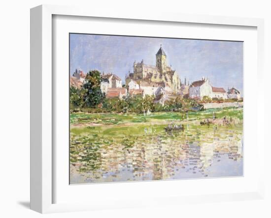 The Church at Vetheuil, 1880-Claude Monet-Framed Giclee Print